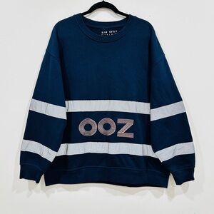 King Krule OOZ Reflective Sweater Tour Band Merch Navy Blue Size XL Rare